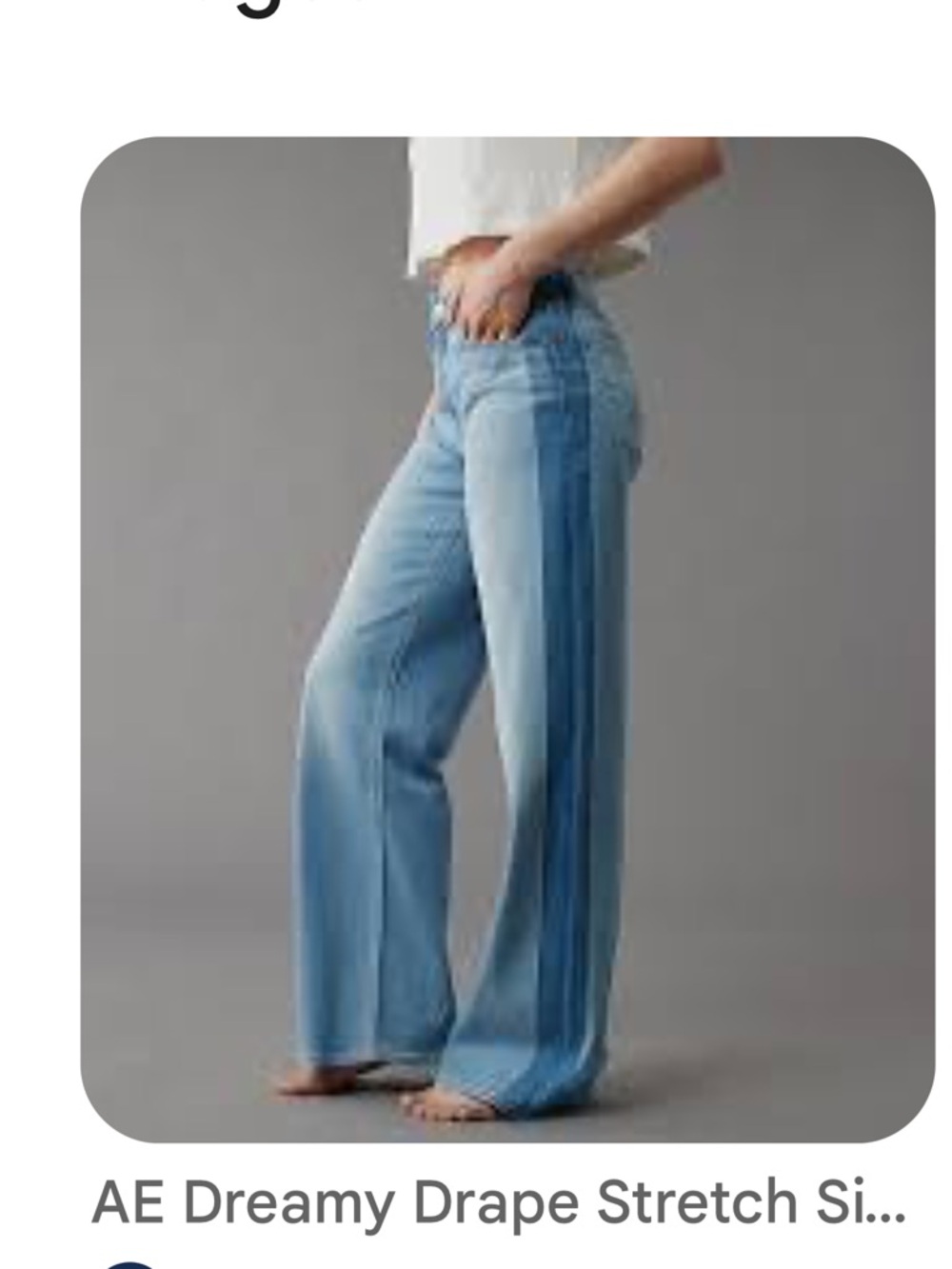 AE Dreamy Drape Side Stripe Wide Leg Women’s Jeans